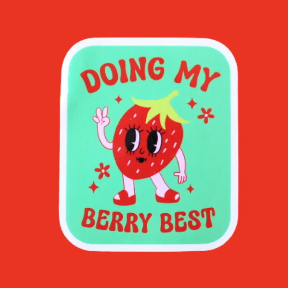MiniKitty Doing My Berry Best klistremerke vinyl