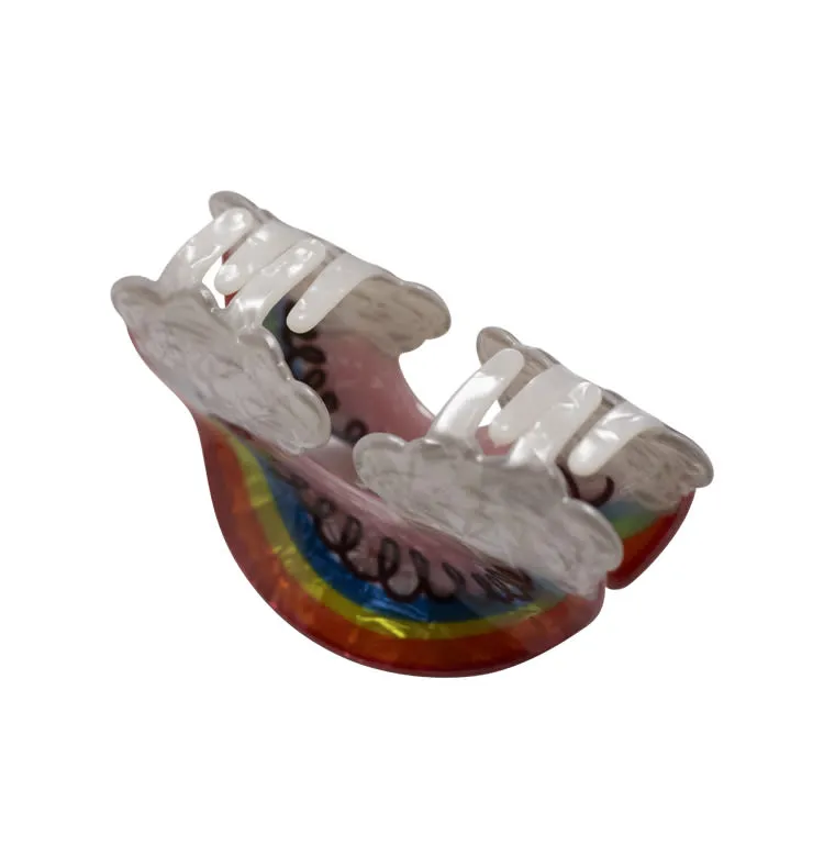 Wos Rainbow hårspenne multi 8,5 cm