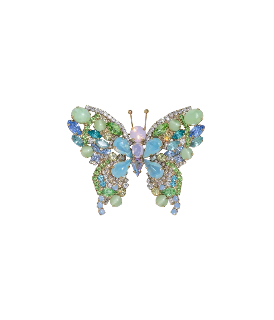Loren Hope Medium Butterfly brosje rose opal sommerfugl