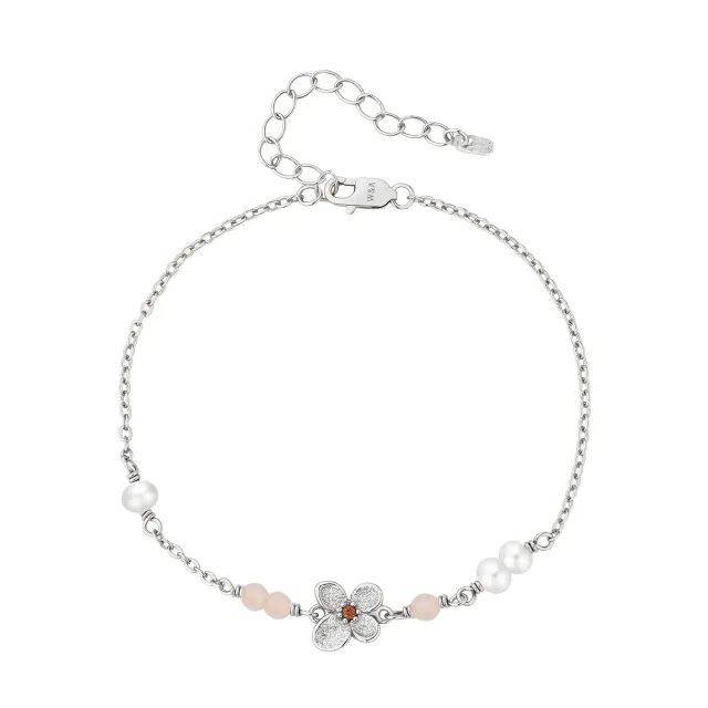 Wioga Camille armbånd forsølvet 15,5+4 cm