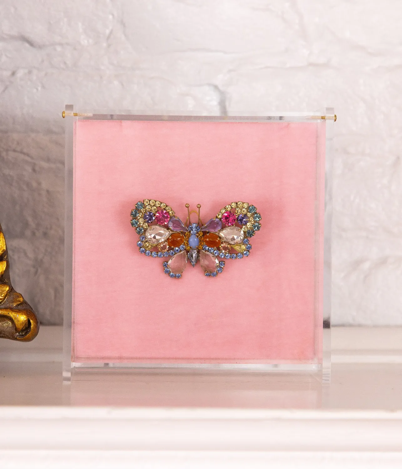 Loren Hope Medium Butterfly brosje light sapphire unika