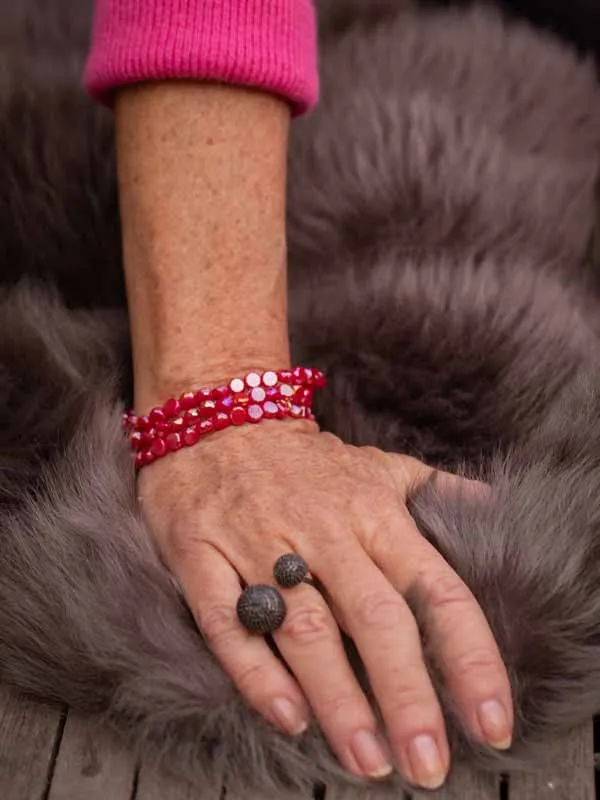 pfg Stockholm Julia Rød armbånd til brud
