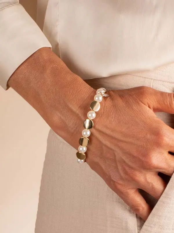 pfg Stockholm Lottie armbånd gull perler