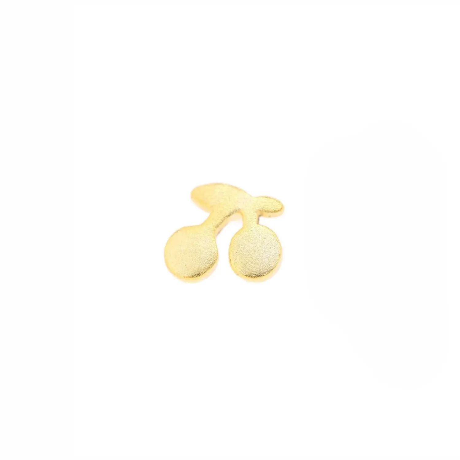 Wioga Cherry ørestikker forgylt 0,6 cm kirsebær