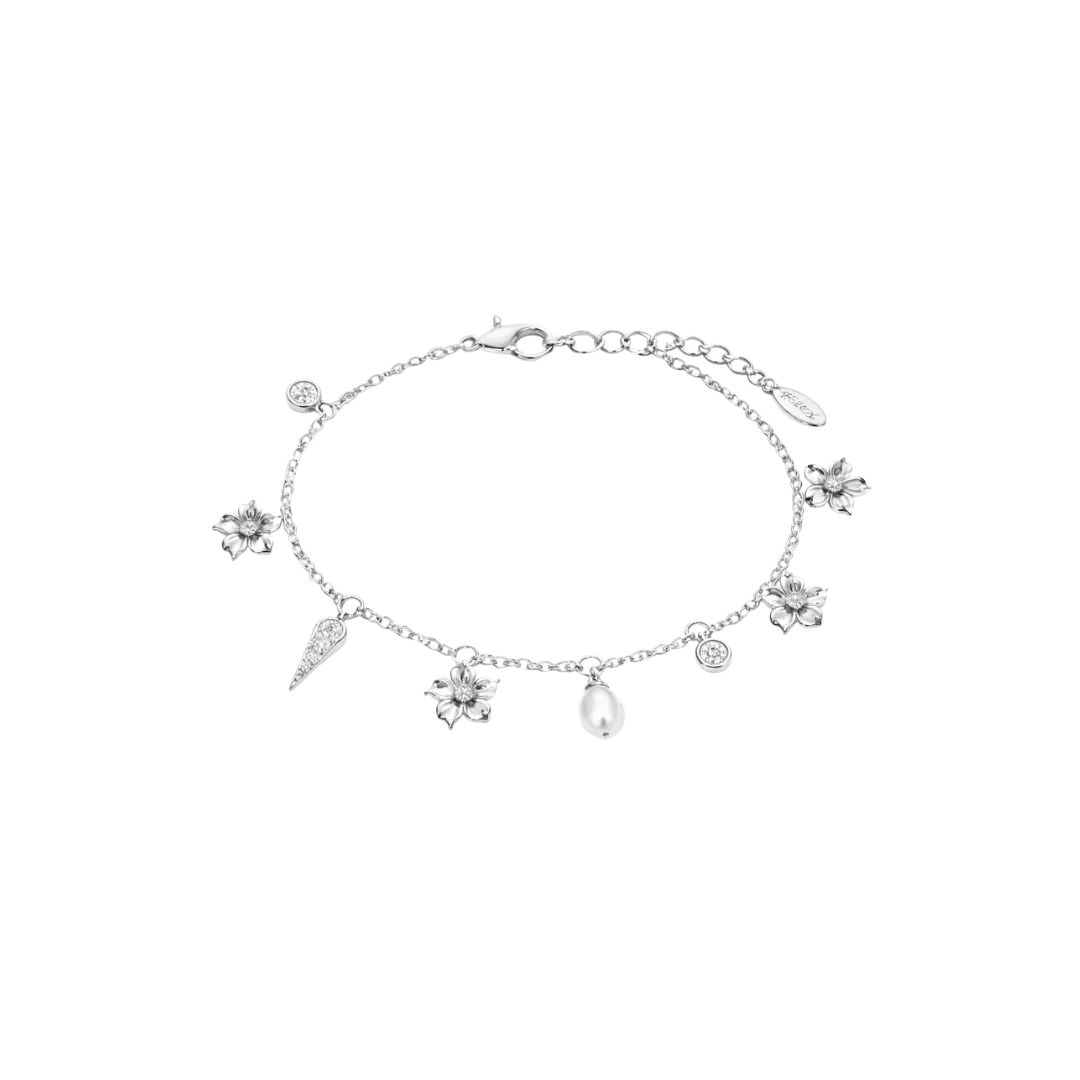 IOAKU La Fleur Chic armband gull 16+5 cm perle