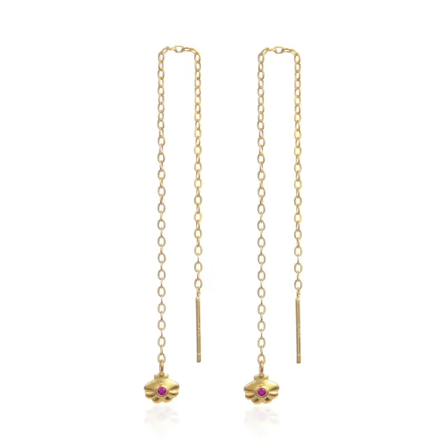 Wioga Minna Chain øreringe forgylt 12 cm