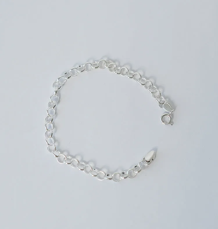 Wos River armbånd 925 sølv 18,5 cm 5 mm