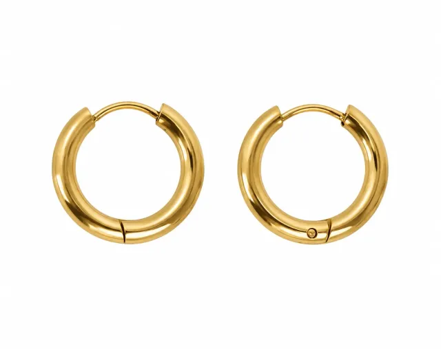 Wos Thick hoops creoler gull 17 mm