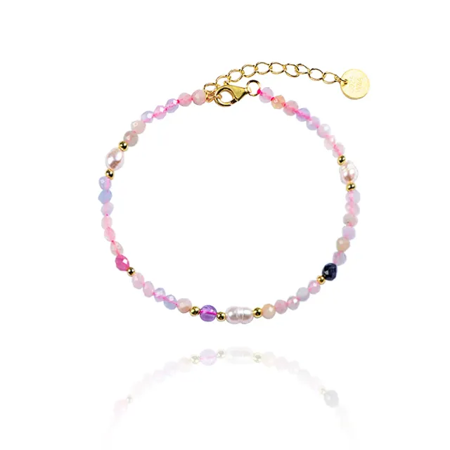 Wioga Emely B-2054-gp armbånd forgylt 15,5-18cm