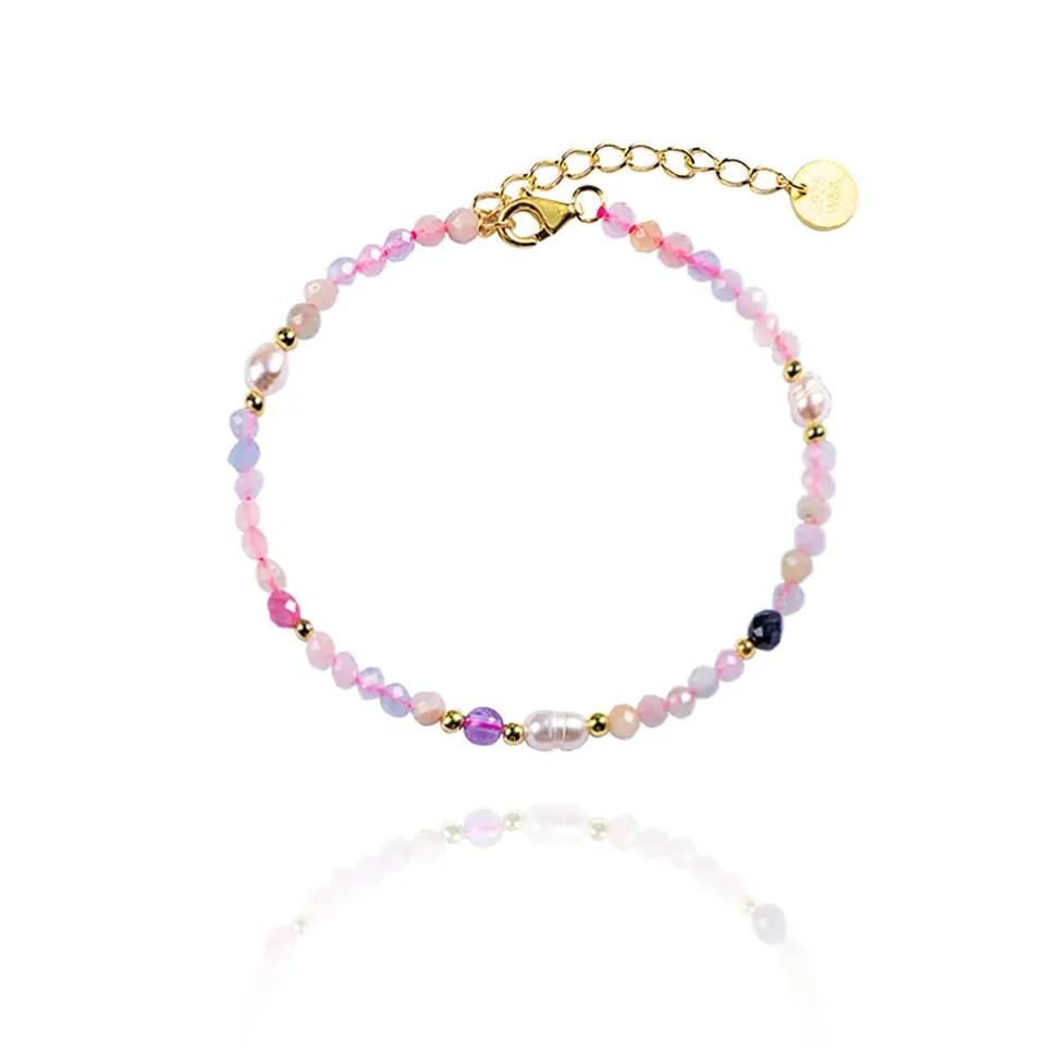 Wioga Emely B-2054-gp armbånd forgylt 15,5-18cm