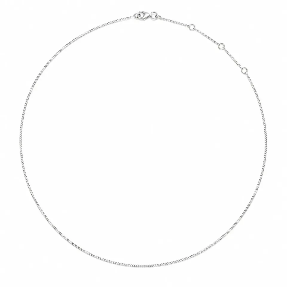 Wos WOS UP Chain 925 halskjede sølv 55 cm tynt