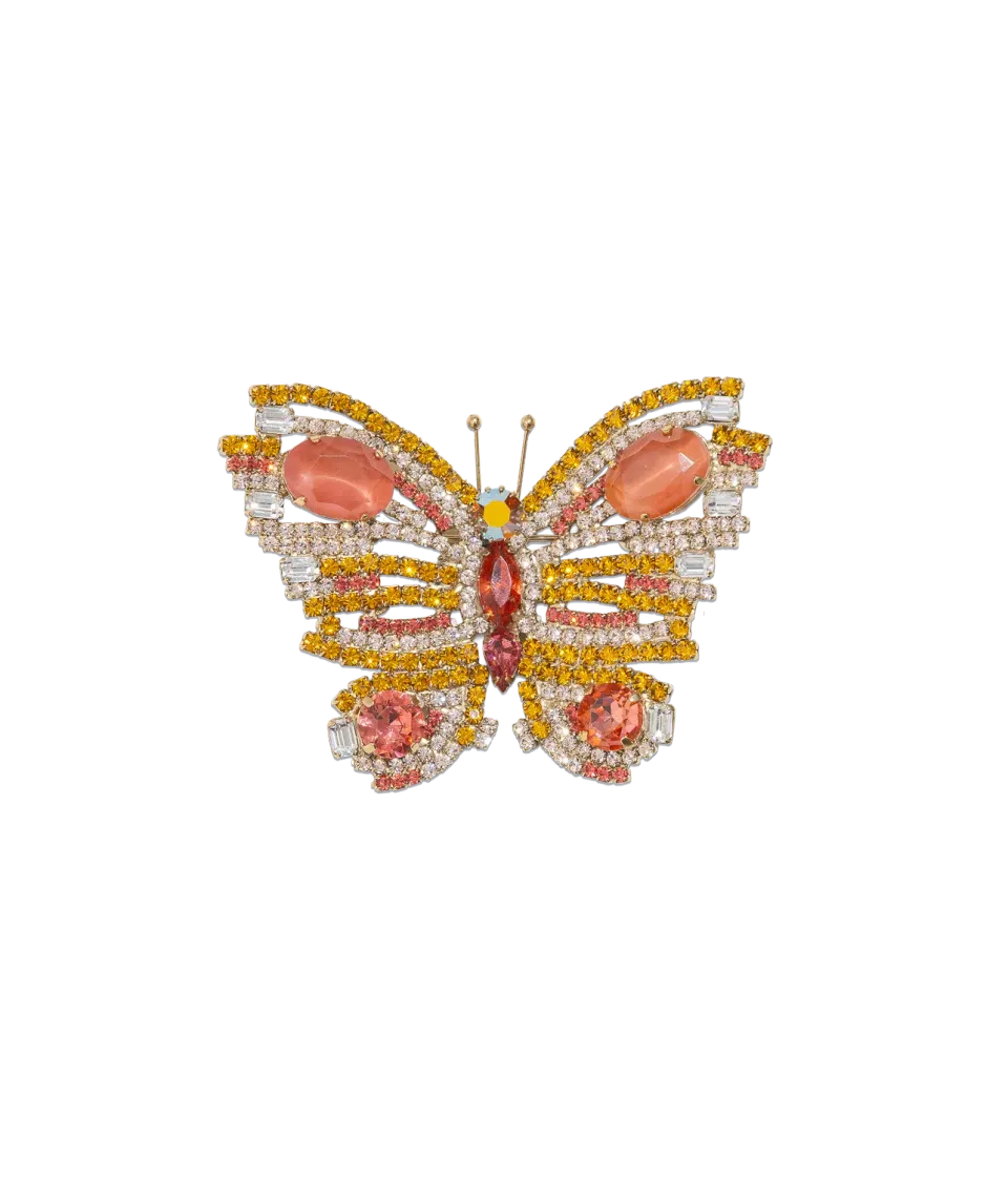 Loren Hope Butterfly brosje topaz 14 cm unik