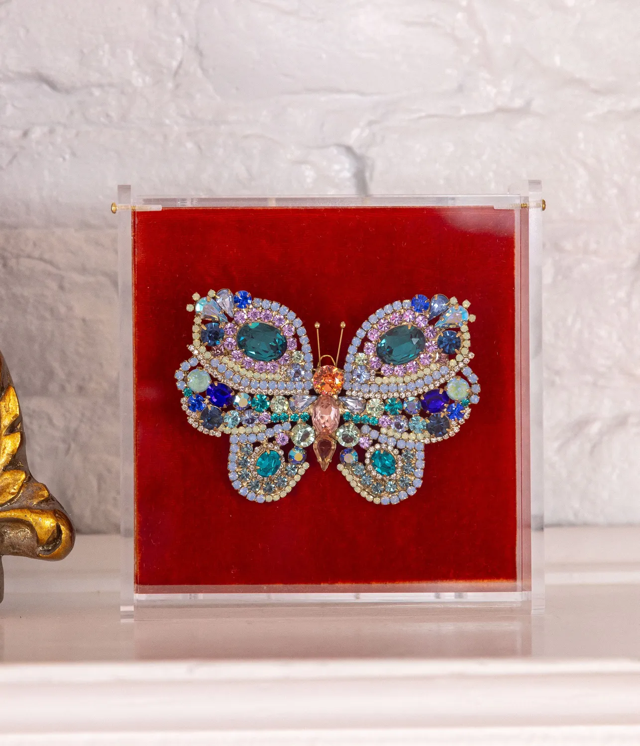 Loren Hope Butterfly Series brosje X-Large zircon unika
