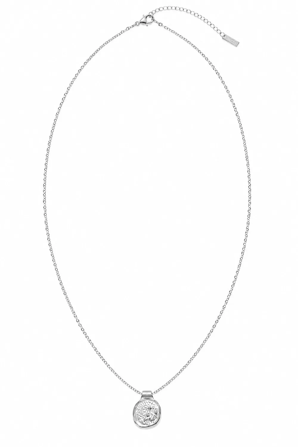 Wos Amulet halskjede sølv mynt 97 cm