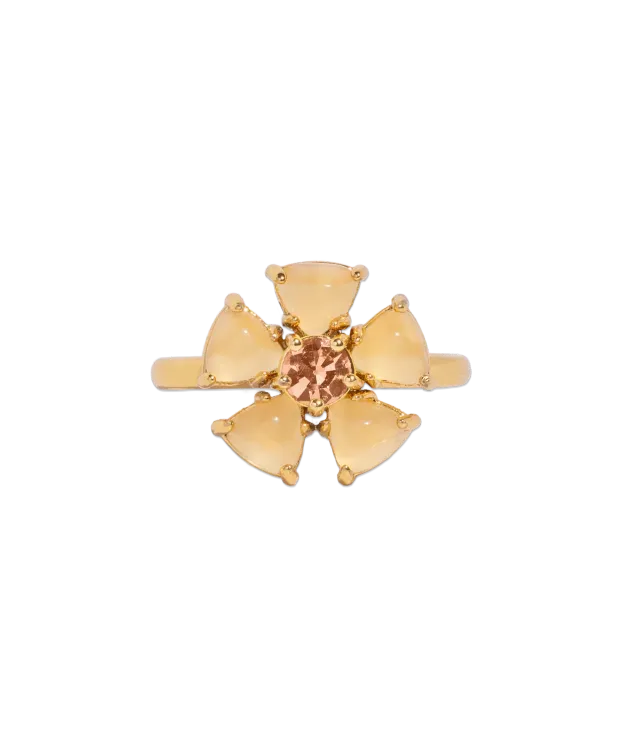 Loren Hope Emeline Flower ring gul str 6-8
