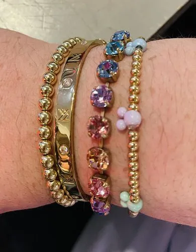 Loren Hope Arista armbånd smoked sapphire glass