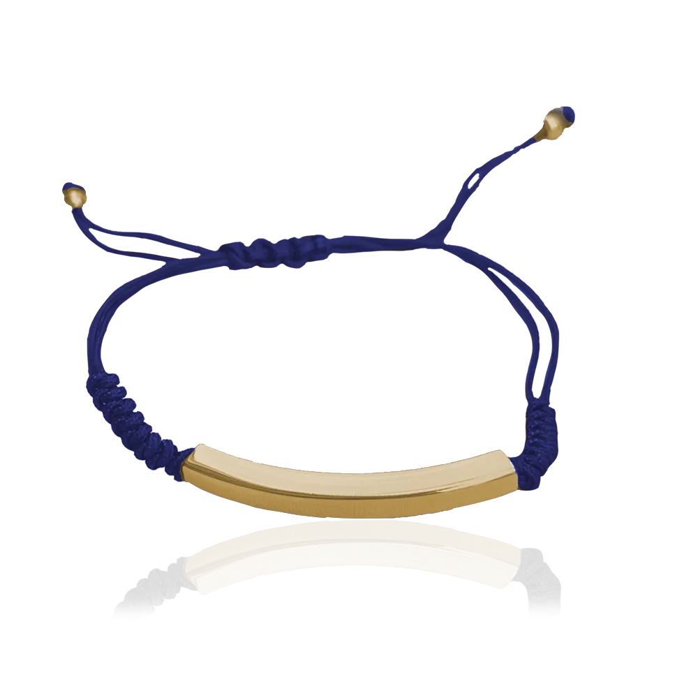 IOAKU Braided Plain armbånd guld svart vannfast