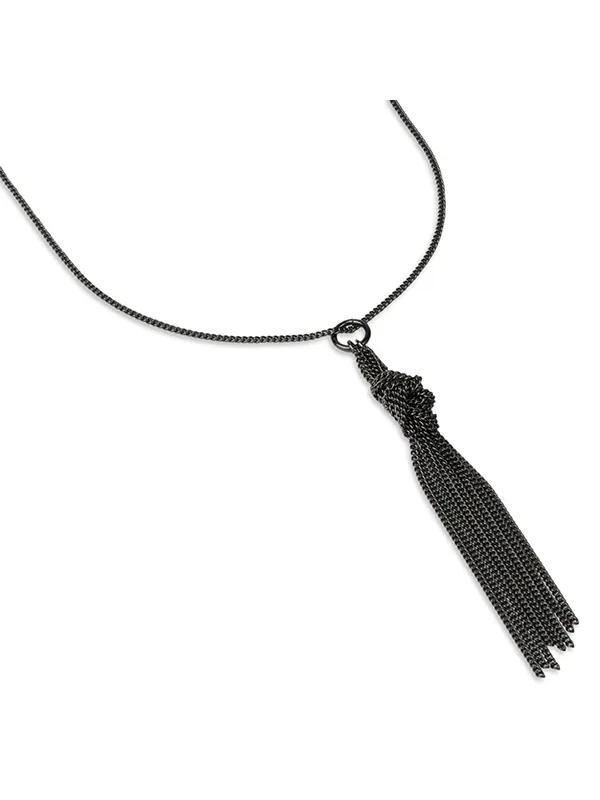 pfg Stockholm Lilly Chain Knot halskjede svart