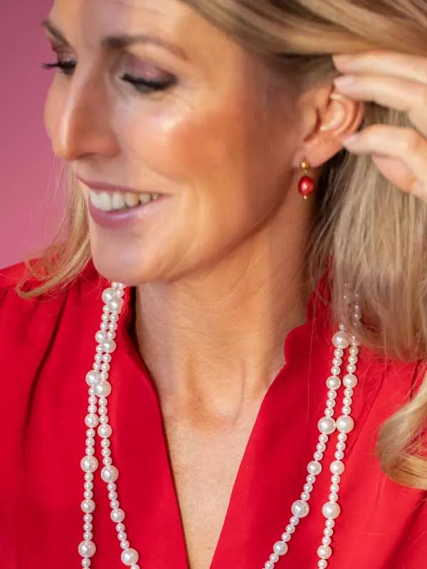 pfg Stockholm Renée øredobber rød