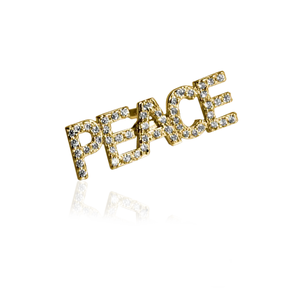IOAKU Statement Sparkle Ring Peace ring justerbar