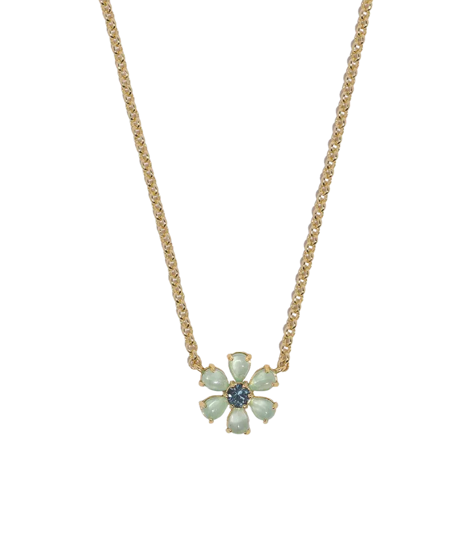 Loren Hope Emeline Flower halskjede mint pastellblomst