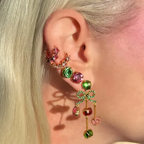 Loren Hope Rainbow Bright Studs øredobber 9-pak flerfarget glass