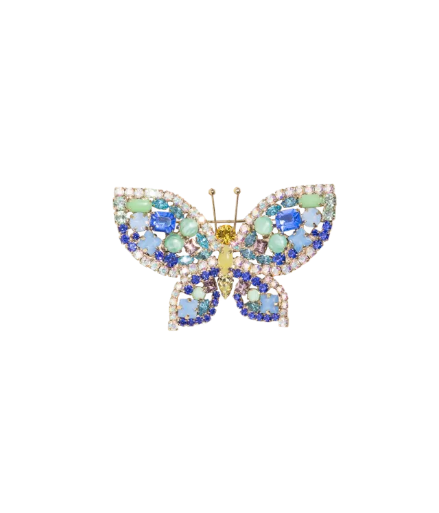 Loren Hope Small Butterfly brosje sapphire