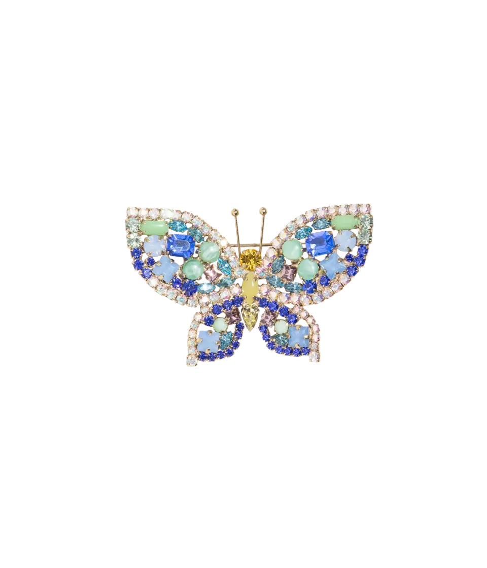 Loren Hope Small Butterfly brosje sapphire