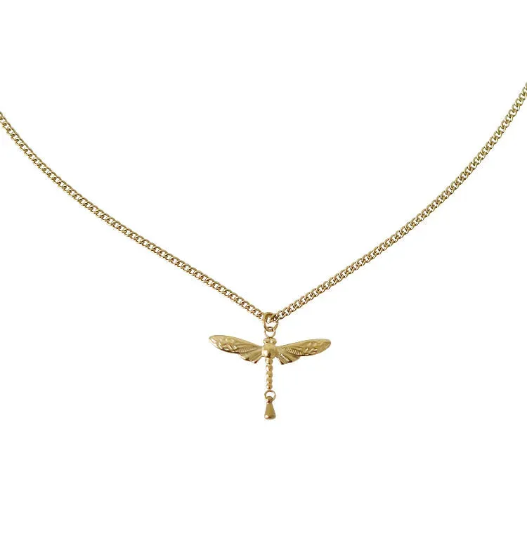 Wos Ellie halskjede gull øyenstikker 45 cm