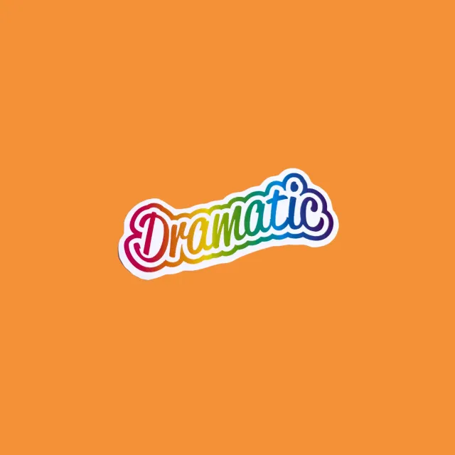 MiniKitty Dramatic klistremerke vinyl 7,6 cm