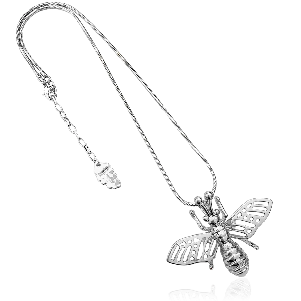 IOAKU Single Chain Mini Insect halskjede sølv 45cm