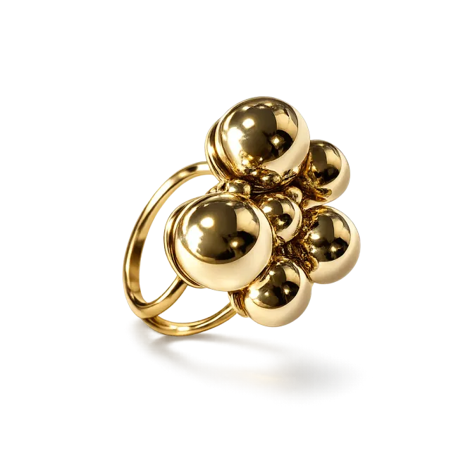 IOAKU Berry Maxi ring gull 2x2,5cm