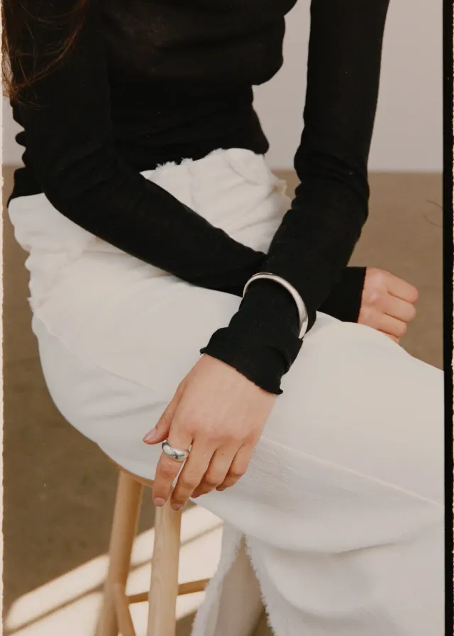 Studio Bille Sterling Cuff armring sølv 7 cm