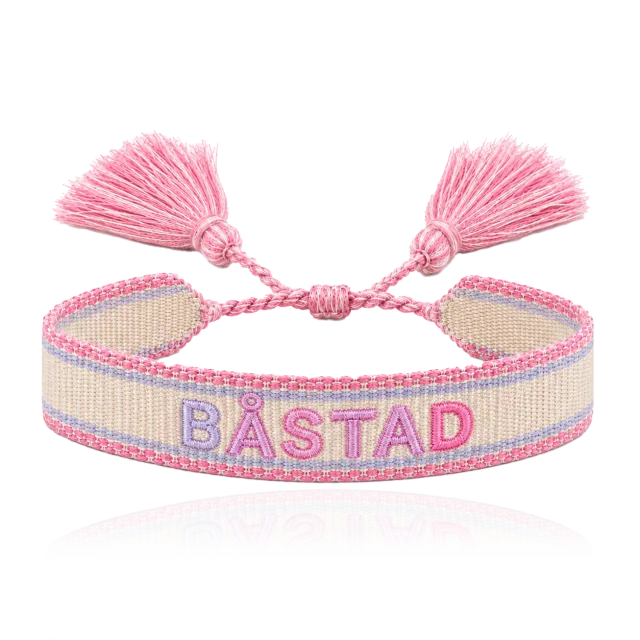 IOAKU Båstad Woven armbånd rosa tennis