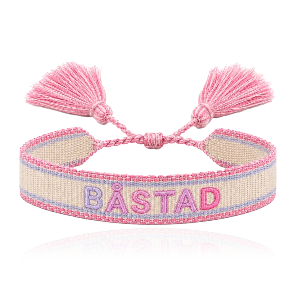 IOAKU Båstad Woven armbånd rosa tennis