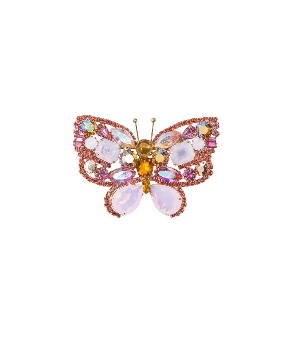 Loren Hope Small Butterfly brosje Rose Opal unik