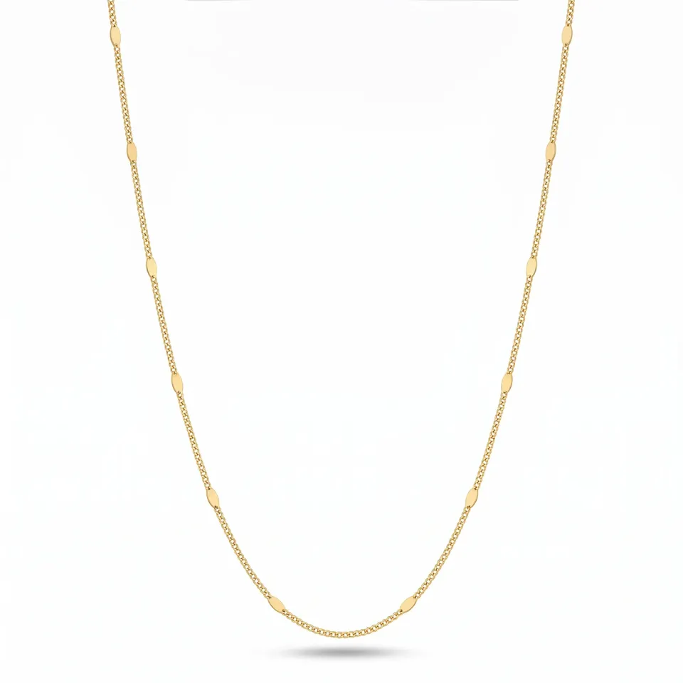 IOAKU Luminara Snake Chain halssmykke gull 40 cm