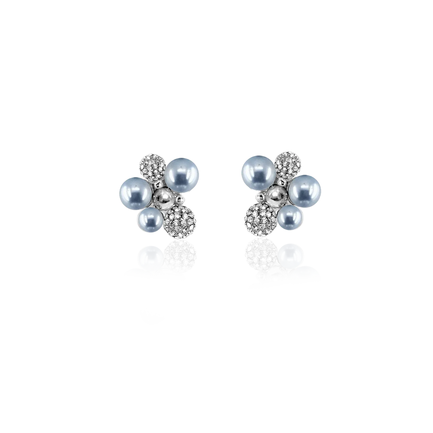 IOAKU Berry Pearl Sparkle Studs øredobber lyseblå nikkelfri