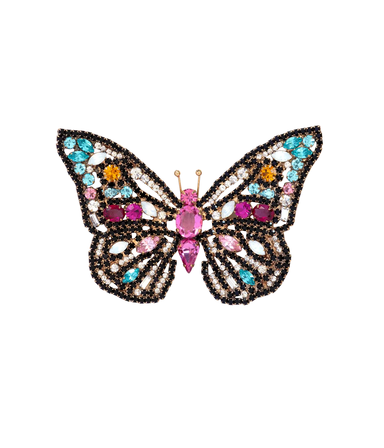 Loren Hope Butterfly Trio brosjesett 3 stk turkis