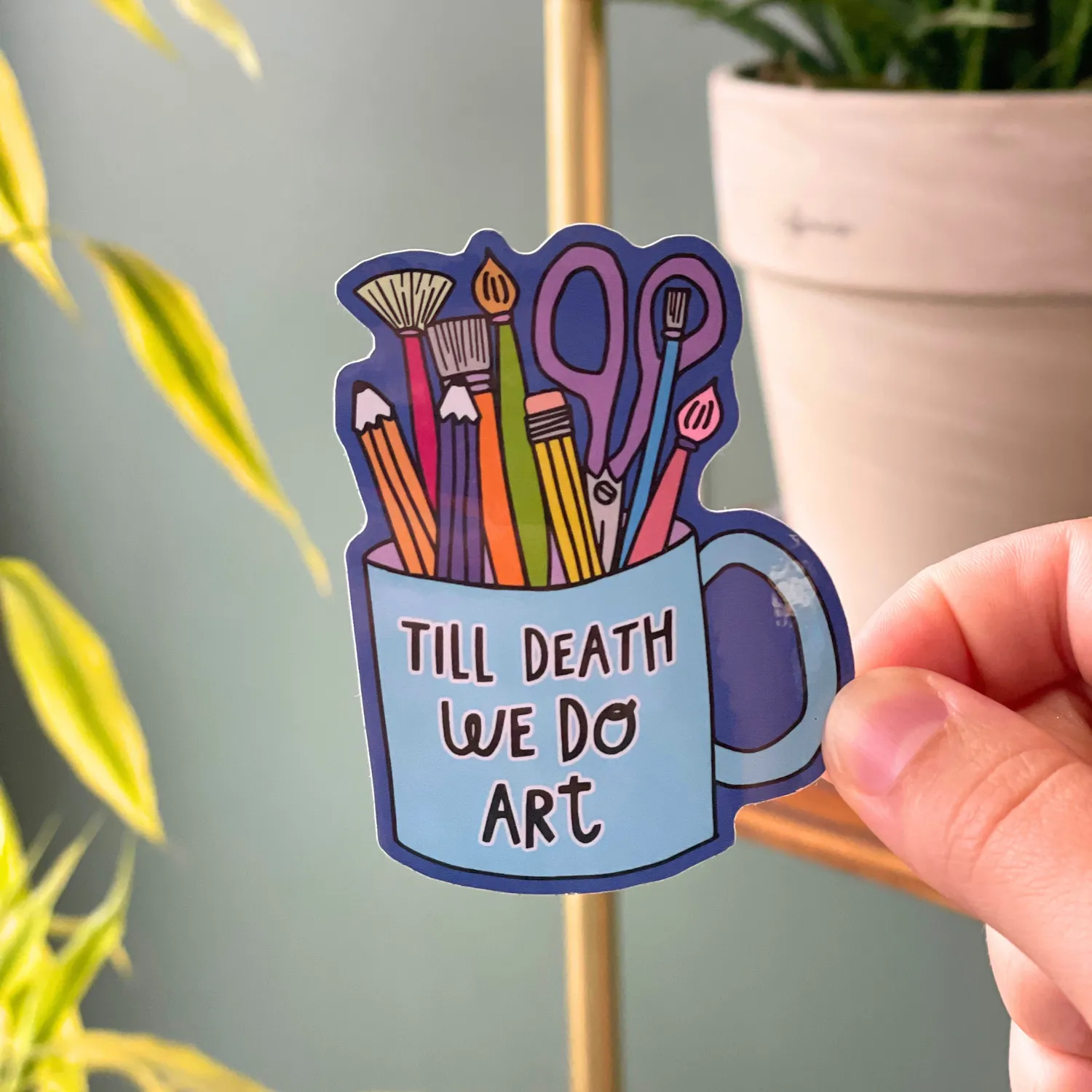MiniKitty Til Death We Do Art klistremerke vinyl 7,6 cm