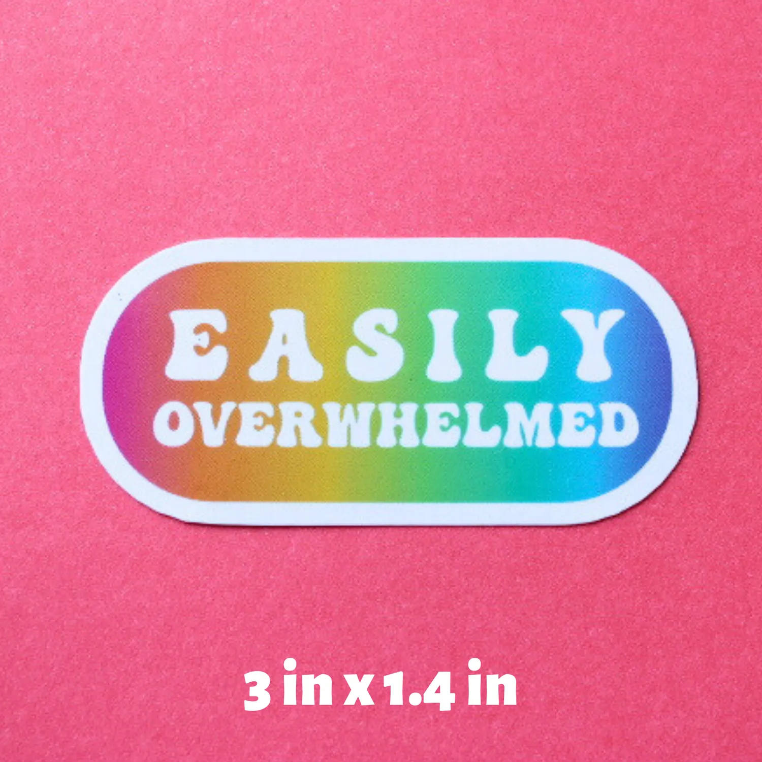 MiniKitty Easily Overwhelmed klistremerke vinyl