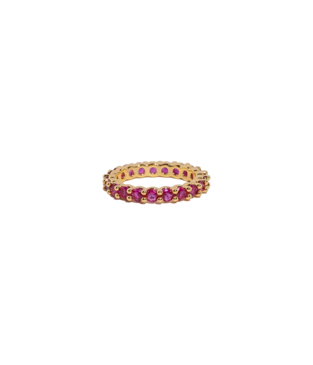 Loren Hope Theo ring fuchsia stablebar ring 2 mm