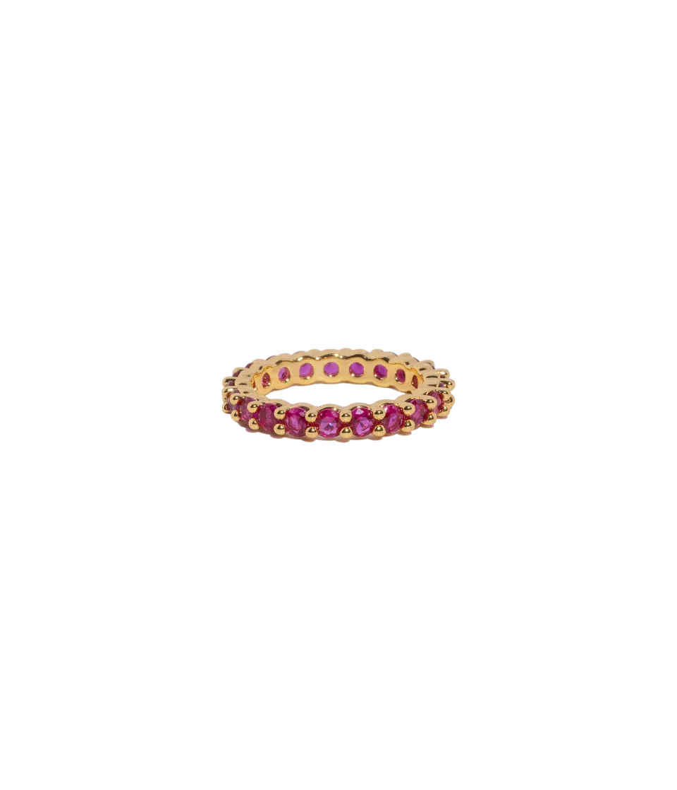 Loren Hope Theo ring fuchsia stablebar ring 2 mm