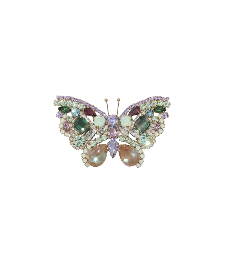 Loren Hope Medium Butterfly brosje chrysolite opal amethyst violet