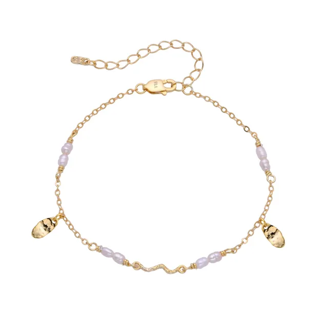 Wioga Sabbie armbånd forgylt 15,5-19 cm perler