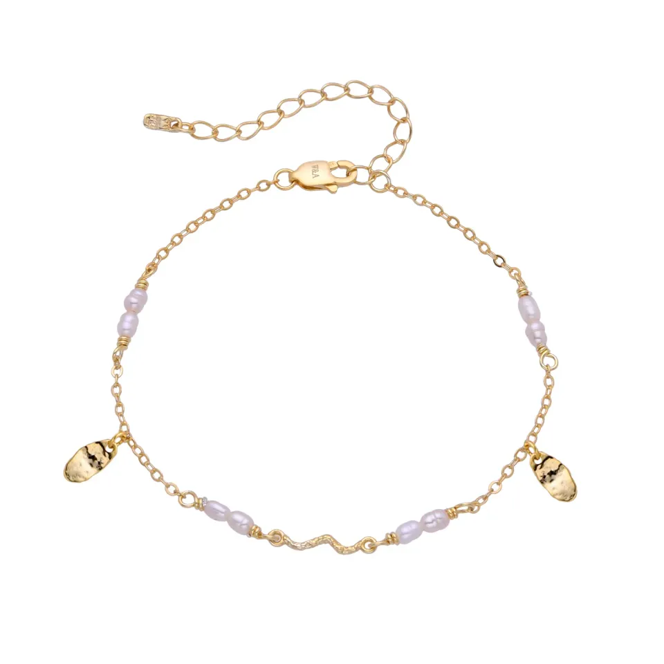 Wioga Sabbie armbånd forgylt 15,5-19 cm perler