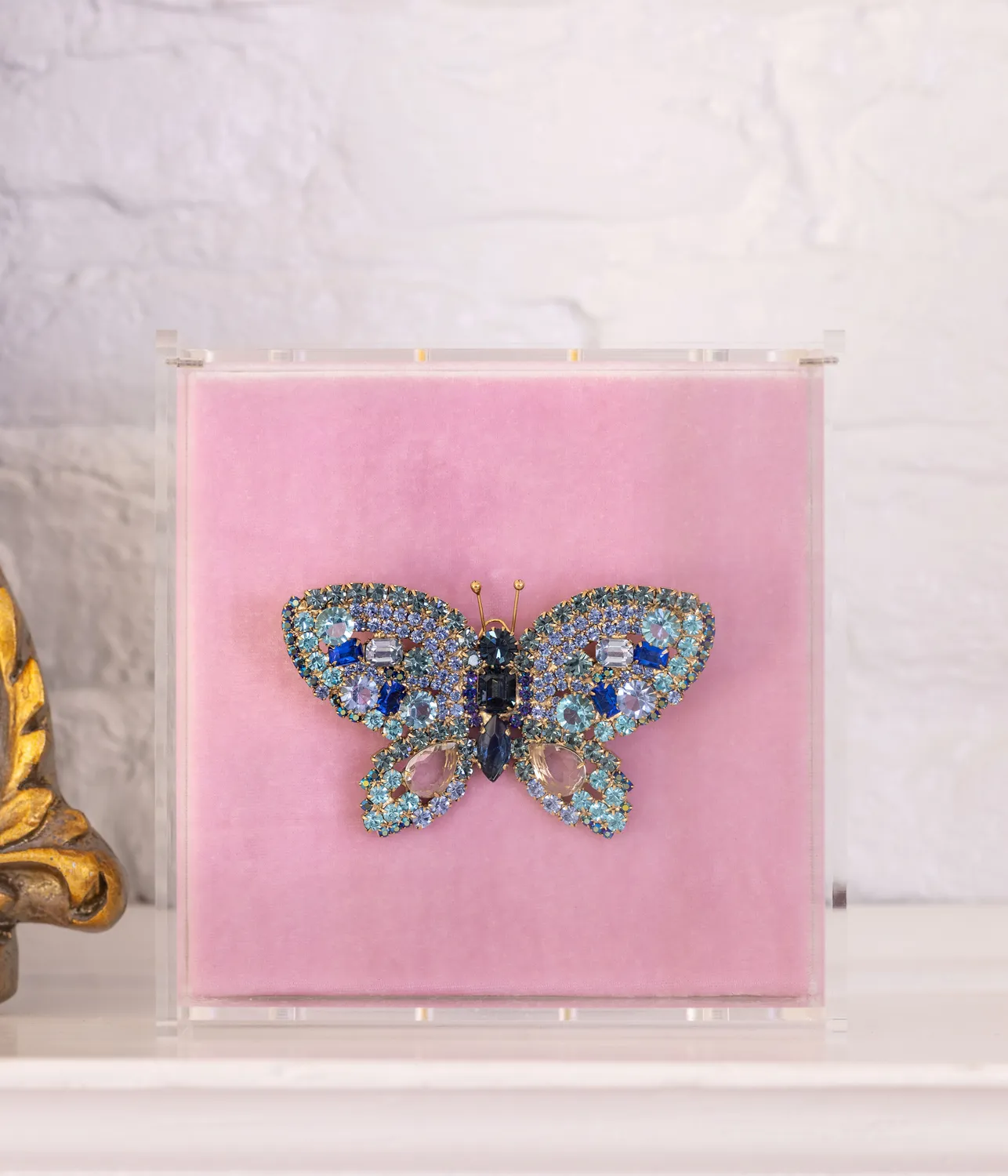 Loren Hope Butterfly Large brosje Smoked Sapphire