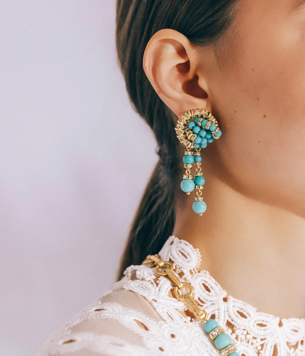 Loren Hope Marcella Marcella Turquoise øredobber turkis