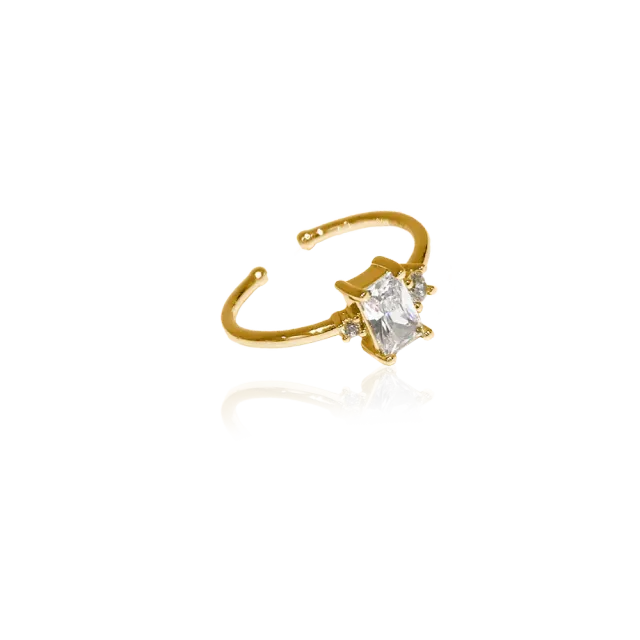 IOAKU Cleo ring justerbar gull 1cm vanntett