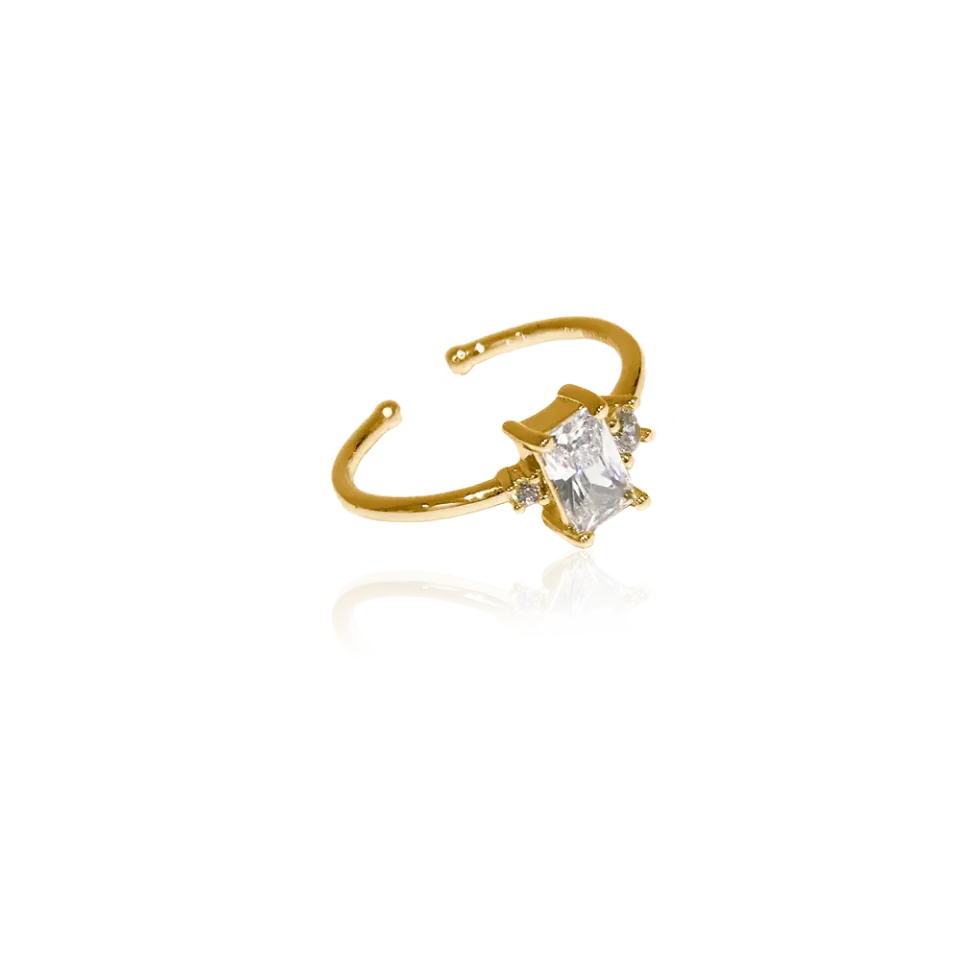 IOAKU Cleo ring justerbar gull 1cm vanntett